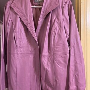 Jessica Lavender Leather Jacket